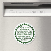 Mögen Ihre Segnungen die Kleeblätter übertreffen,  Magnet (In Situ (Geschirrspüler))