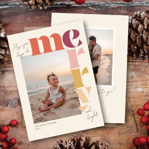 Mögen Ihre Tage frohe farbenfrohe Weihnachtskarte  Feiertagskarte