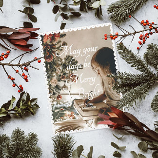 Mögen Ihre Tage Weihnachtskarte verstreichen Feiertagskarte