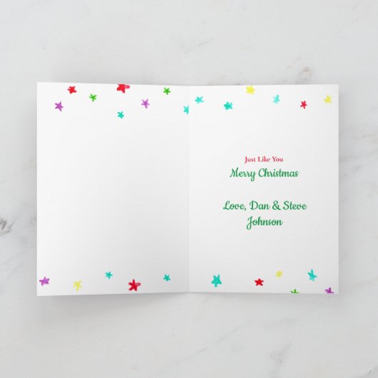 Mögen Ihre Weihnachten Funkelnd und hell sein Karte (Innenseite)