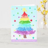 Mögen Ihre Weihnachten Funkelnd und hell sein Karte (Gelbe Blume)