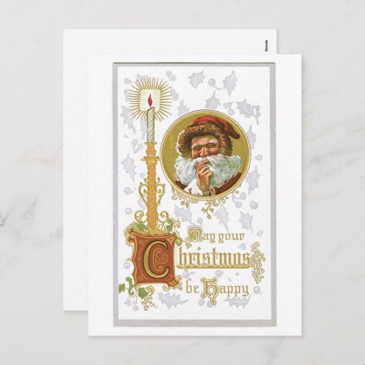 Mögen Ihre Weihnachten glücklich Viktorianisch Vin (Vorne/Hinten)