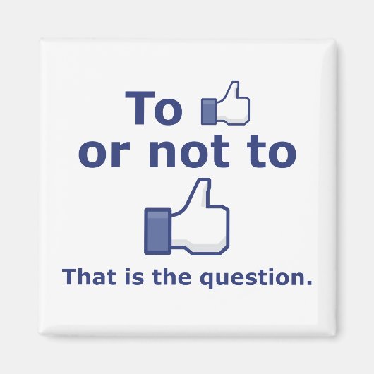 Mögen oder nicht mögen magnet (Vorne)