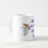 Mögen Sie durch einen Engel gesegnet werden Kaffeetasse (Vorderseite Links)