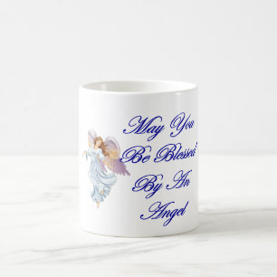 Mögen Sie durch einen Engel gesegnet werden Kaffeetasse