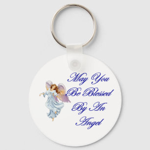 Mögen Sie durch einen Engel gesegnet werden Schlüsselanhänger