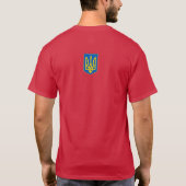 Mögen Sie durch Ente getreten werden! Ukrainisches T-Shirt (Rückseite)