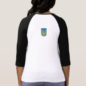 Mögen Sie durch Ente getreten werden! Ukrainisches T-Shirt (Rückseite)