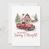 Mögen Sie fröhlich und hell sein Einladung (Vorderseite)