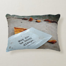 Mögen Sie glücklich sein, immer Akzent Pillow zu s