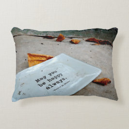 Mögen Sie glücklich sein, immer Akzent Pillow zu s Dekokissen