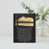 Mögen Sie immer im Sonnenschein-Gebet spazieren ge Postkarte (Stehend Vorderseite)