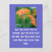 Mögen Sie immer in der Sonne spazieren.. Postkarte (Vorderseite)