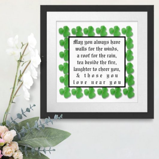 Mögen Sie immer Wände für den Wind haben, Poster