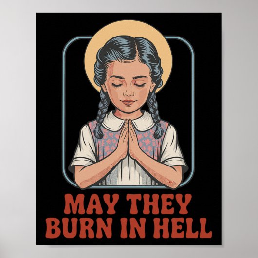 Mögen sie in der Hölle dunklen Spaß Gebetshaus Hal Poster (Vorne)