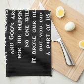 Mögen Sie in Sonnenschein-Gebet immer gehen Küchentuch (Viertel Falte)