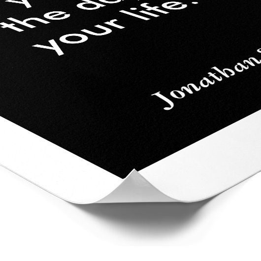 Mögen Sie leben - Zitat von Jonathan Swift Poster (Ecke)