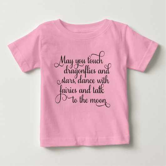 Mögen Sie mit Feen irischem Segen tanzen Baby T-shirt (Vorderseite)
