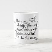 Mögen Sie mit Feen irischem Segen tanzen Jumbo-Tasse (Vorderseite)