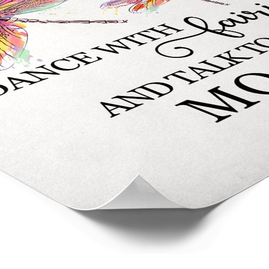 Mögen Sie Touch Drachen, tanzen Sie mit Fairies Po Poster (Ecke)