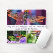 Mögen Sie Touch von Libellen und Sternenkollagen Mousepad (Mit Mouse)