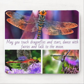 Mögen Sie Touch von Libellen und Sternenkollagen Mousepad