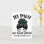 Mögen wir ein grünes Bewusstsein für psychische Ge Karte (Gelbe Blume)