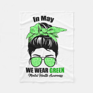 Mögen wir Green Messy Bun Mental Health Awards tra Fleecedecke