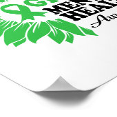 Mögen wir Grün für den Mental Health Awareness Mon Poster (Ecke)