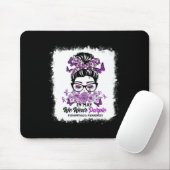 Mögen wir Lila Messy Bun Fibromyalgia Awarenes tra Mousepad (Mit Mouse)