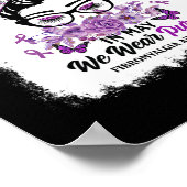 Mögen wir Lila Messy Bun Fibromyalgia Awarenes tra Poster (Ecke)