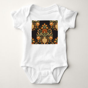 Moghul-Fantasie: Retro-Blumenopulenz Baby Strampler