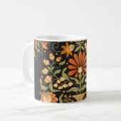 Moghul-Fantasie: Retro-Blumenopulenz Kaffeetasse (Vorderseite Links)