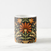 Moghul-Fantasie: Retro-Blumenopulenz Kaffeetasse (Mittel)