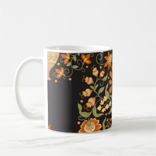 Moghul-Fantasie: Retro-Blumenopulenz Kaffeetasse