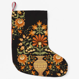 Moghul-Fantasie: Retro-Blumenopulenz Kleiner Weihnachtsstrumpf