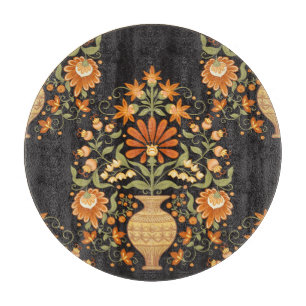 Moghul-Fantasie: Retro-Blumenopulenz Schneidebrett