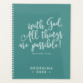 Möglich mit der Gott Script Bible Verse Planer (Vorderseite)