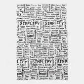 Mögliche ein Wort Wolke auf Weiß Geschirrtuch (Vertikal)