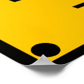 Mögliche Massenvernichtungswaffen ~ Warnzeichen Poster (Ecke)