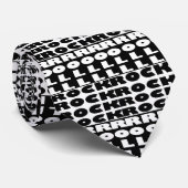 Möglicherweise die lauteste Schwarzweiss-Krawatte Krawatte (Gerollt)
