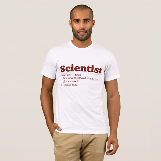möglicherweise verrückter Wissenschaftler T - rot  T-Shirt (Vorne ganz)