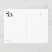 Möglicherweise zu spät Skelett Postkarte (Rückseite)