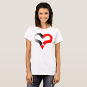 Möglichkeit am Romance Herz-Fragezeichen-Shirt T-Shirt (Vorne ganz)