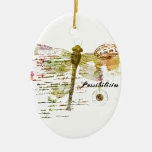 Möglichkeiten der Libelle Keramikornament