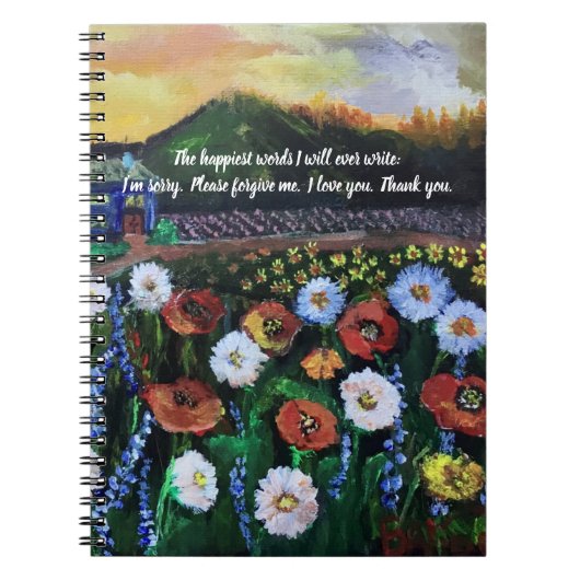 Möglichkeiten für das Notebook eines Creative Writ Notizblock (Vorderseite)