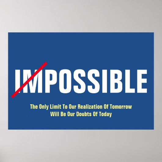 Möglichkeiten Inspirationsorientiertes Denken Poster (Vorne)