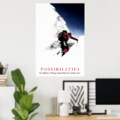 Möglichkeiten Kostenvoranschlag Bergsteiger an der Poster (Heimbüro)