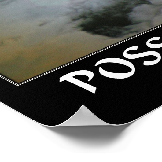 Möglichkeiten Zitat Adler Vollmond Poster (Ecke)