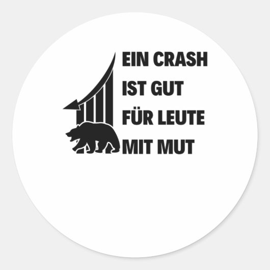 Möglichkeiten zur Lösung von Börsenausfällen Runder Aufkleber (Vorderseite)